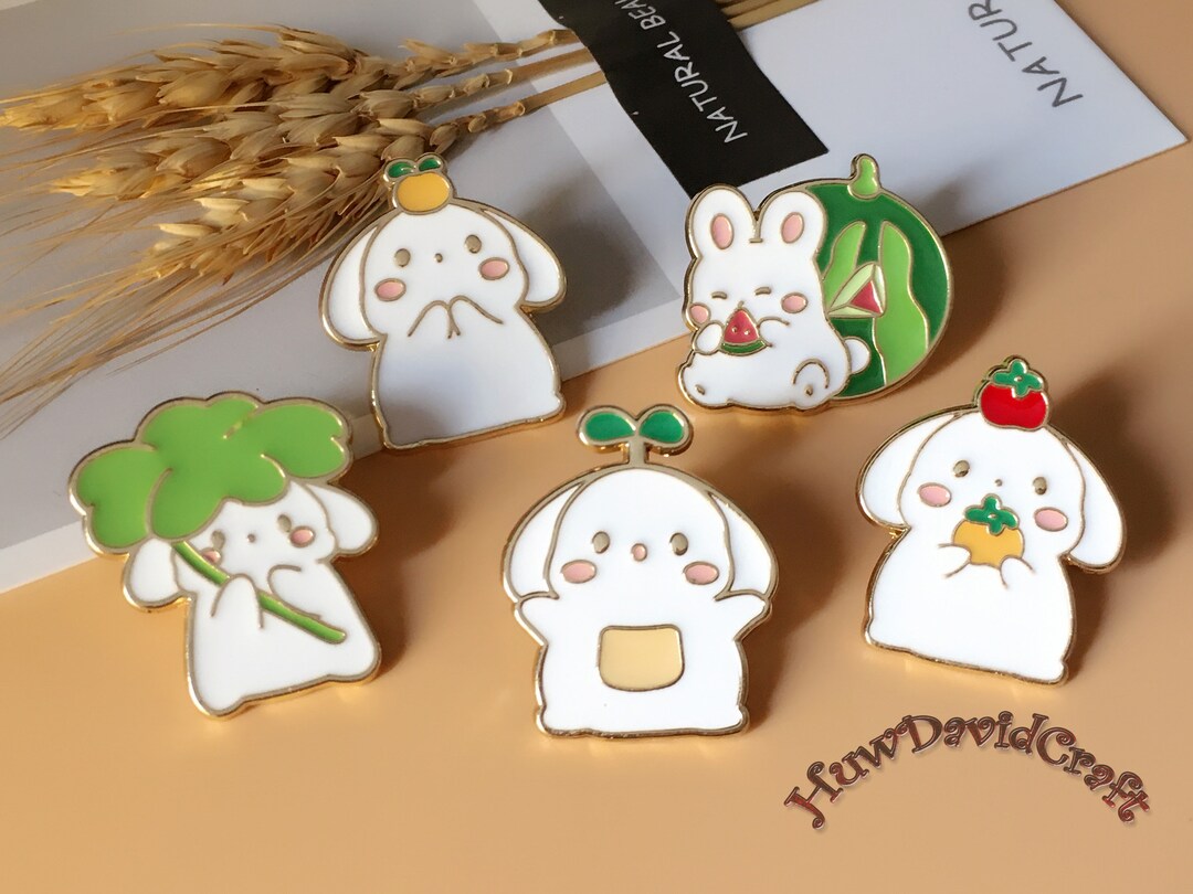 Laughing Rabbit Pin Cute Rabbit Enamel Pin Soft Enamel Pin Display Cute Collar Pin - Etsy