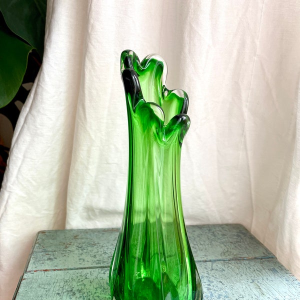 Vintage Vase grün