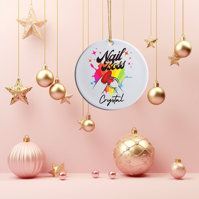 Nail Tech Christmas Ornament, Nail Tech Gifts, Gift for Nail Tech