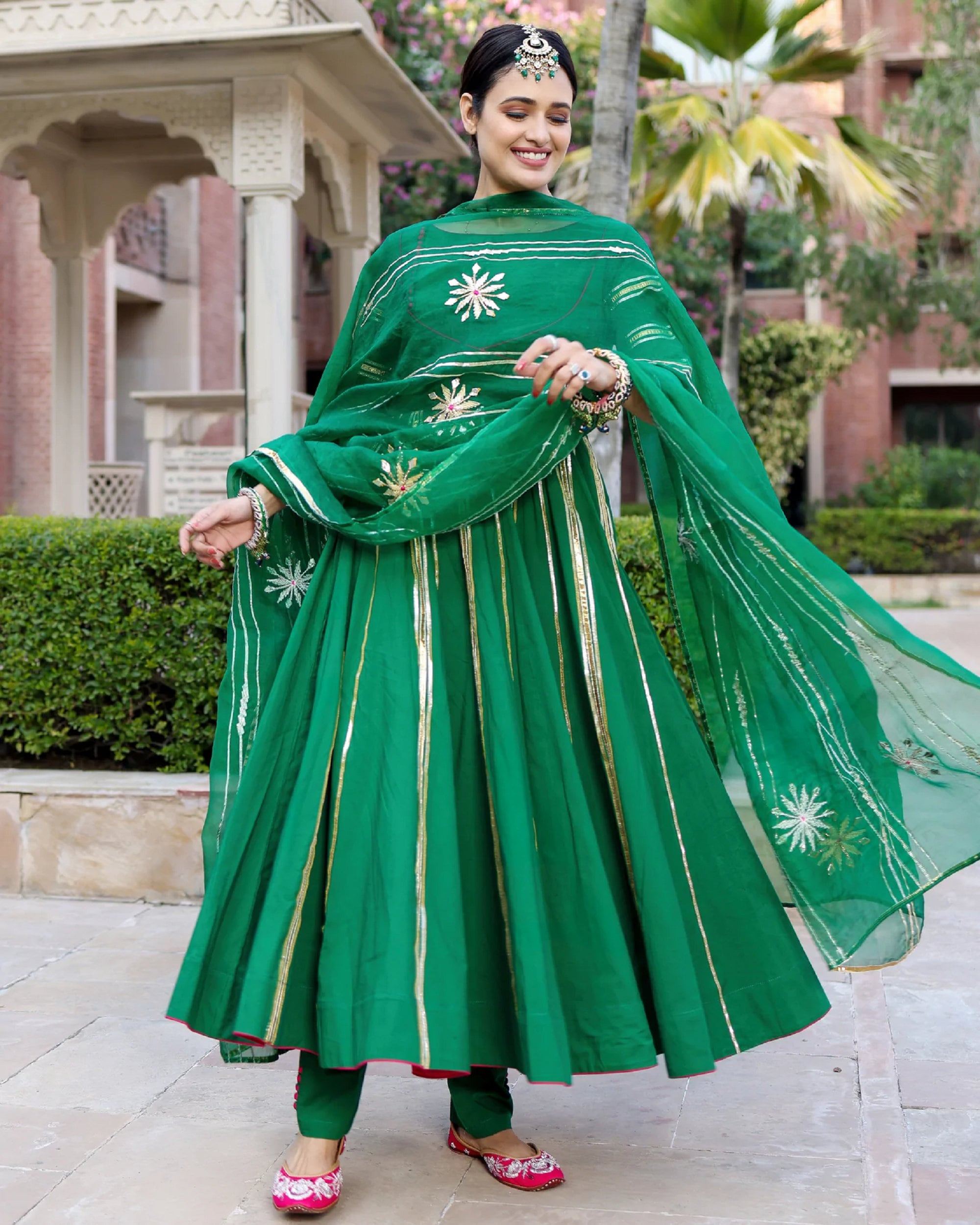 Gota patti suit design shop with price