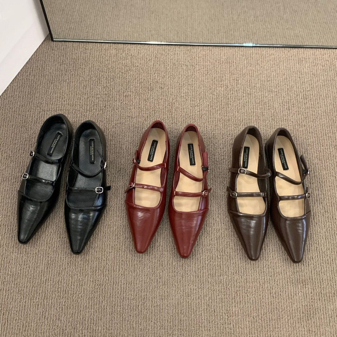CuteFlats Mary Janes à Bout Rond Doux Pour Femmes - Plates-Formes Basses Et Talon Bloc
