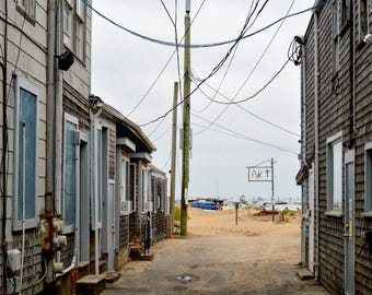 Arte encantador en Provincetown, Massachusetts Alley