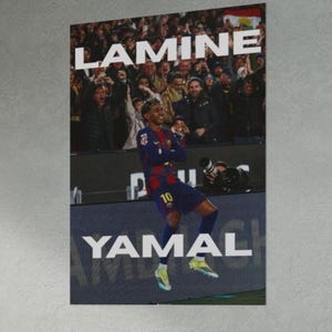 Manifesto della celebrazione di Barcellona di Lamine Yamal