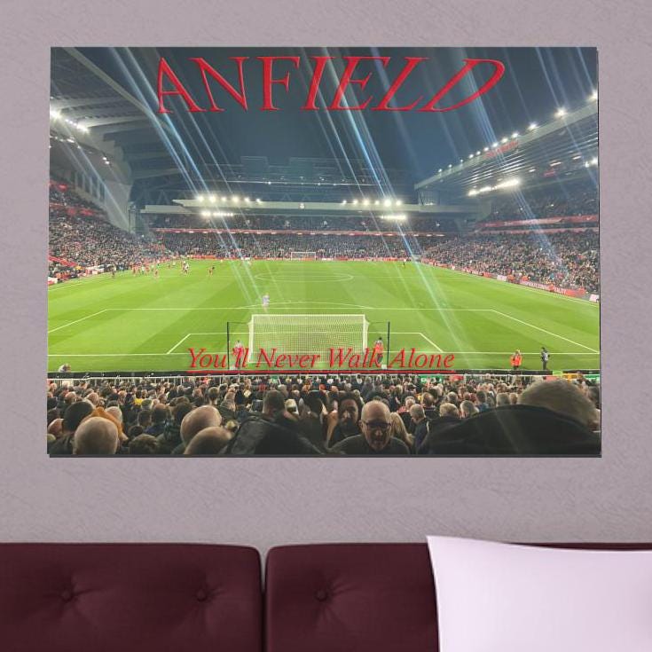 Panneau Photo Liverpool FC – Anfield Road – 25x18 Cm – Merchandise Officielle