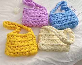 7 Farben ,crochet bag  Handgemachte gehäkelte Einkaufstasche, skandinavischen Stil, gehäkelte Tasche, wiederverwendbare,crotched bag,gift