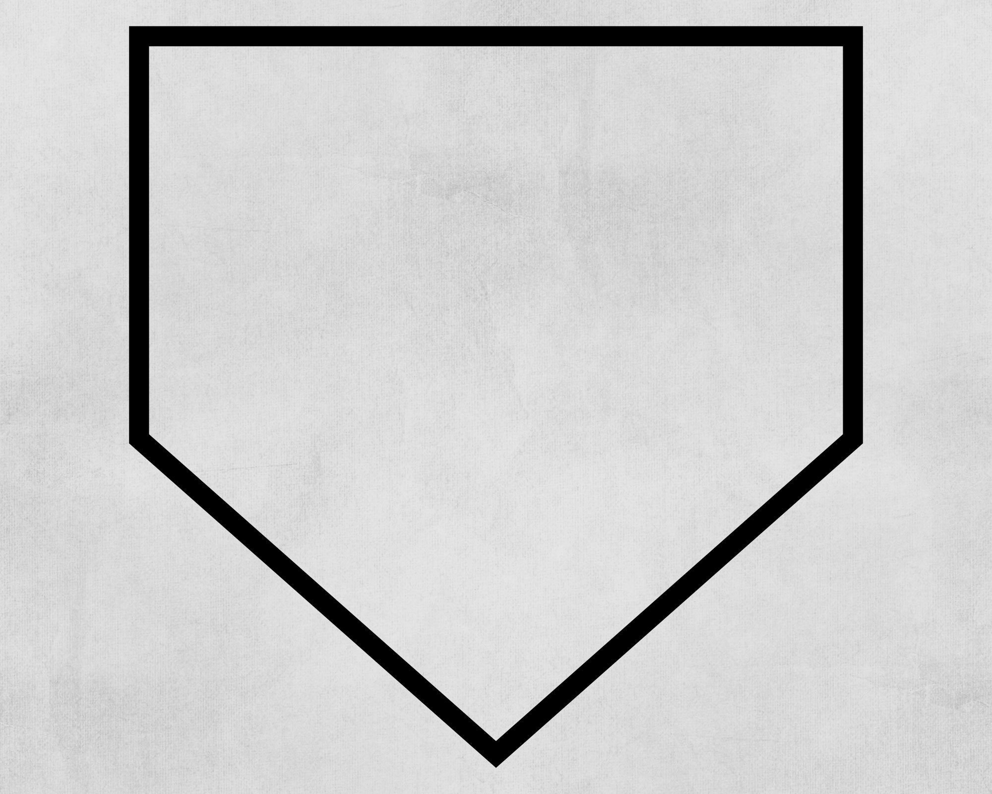 Home Plate Outline Svg Digital Download Home Plate Svg Home Etsy