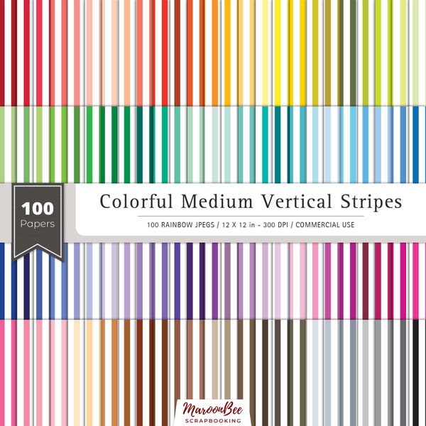 Stripe Digital Paper - Etsy