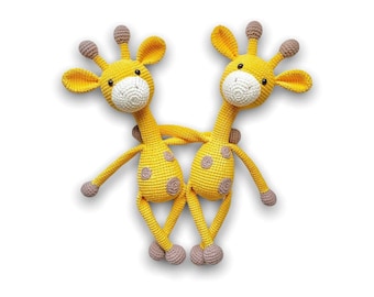 Amigurumi pattern giraffe, Crochet giraffe pattern, Pdf tutorial, Crochet patterns, Crochet animals toys