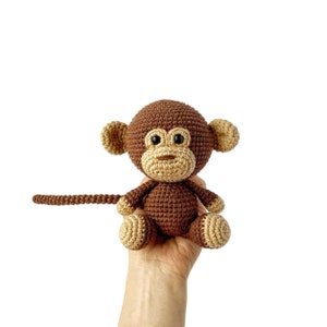Amigurumi pattern monkey, Crochet monkey pattern, Crochet animals, Crochet patterns toys, Pdf tutorial, Crochet doll pattern