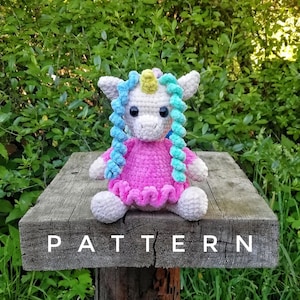 Amigurumi pattern unicorn, Crochet unicorn pattern, Crochet patterns, Crochet animals, Crochet doll pattern, Pdf tutorial
