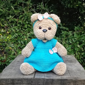 Amigurumi pattern teddy bear, Crochet bear pattern, Crochet patterns, Crochet animals, Plush amigurumi, Pdf tutorial, Crochet doll pattern