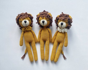 Amigurumi pattern lion, Crochet lion pattern, Pdf tutorial, Crochet doll pattern, Crochet animals patterns