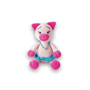Amigurumi pattern pig, Crochet pig pattern, Crochet animals, Crochet patterns toys, Pdf tutorial, Crochet doll pattern