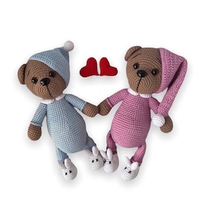 Amigurumi pattern teddy bear, Crochet bear pattern, Crochet animals, Crochet patterns toys, pdf tutorial