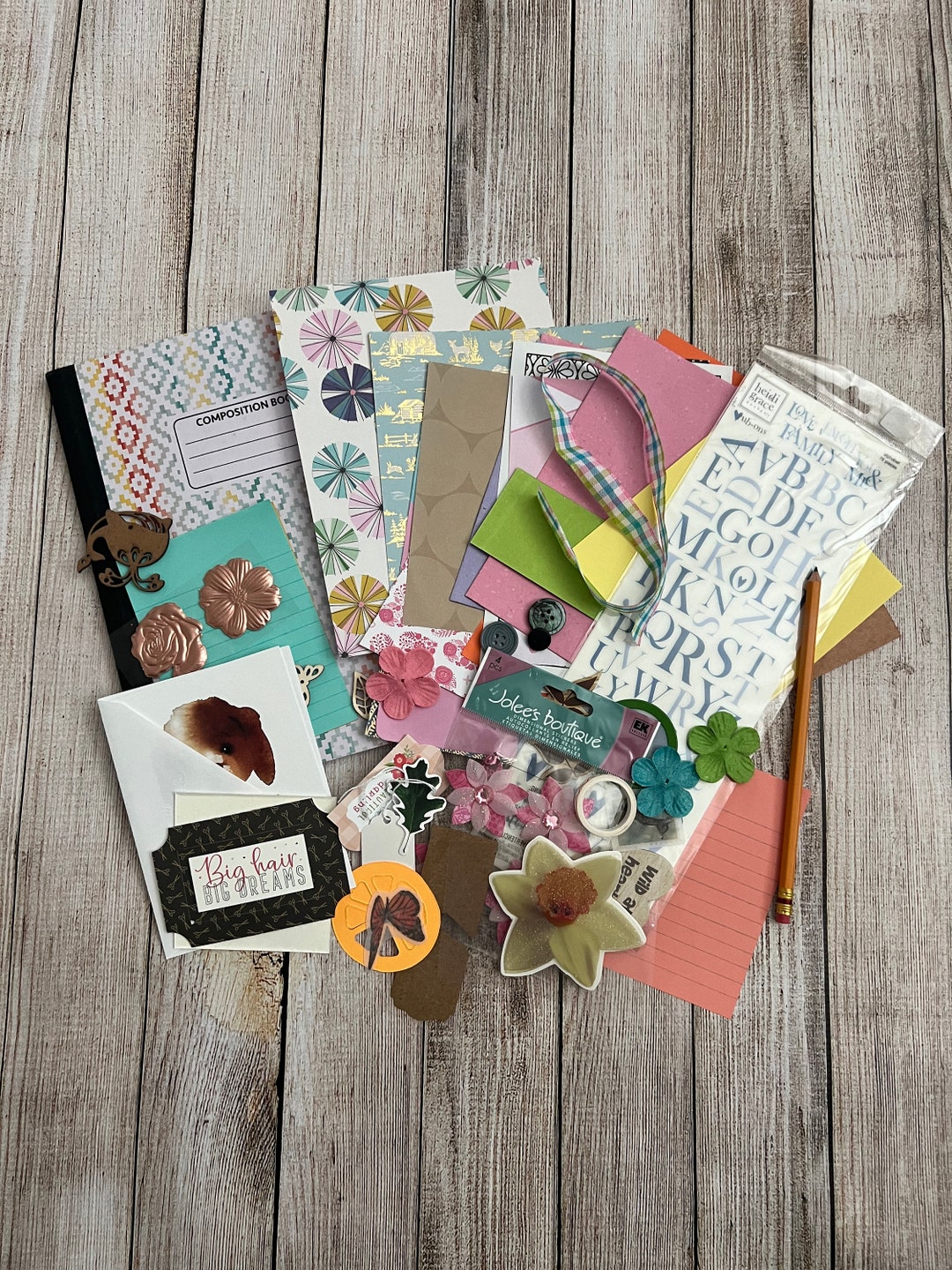 Junk Journal Ephemera Kit (#20), 35+ Pieces/journal, Stickers, Paper ...