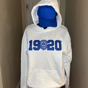 Blue & White Sorority Hoodie