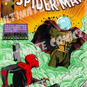 SPIDER-MAN far from home and homecoming comic cover