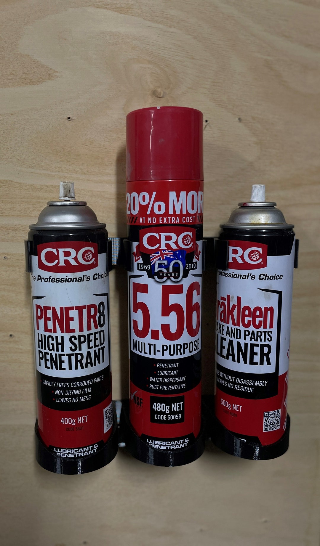 Spray Can Holders Handy Wallmounted Organiser for Vans, Trailers