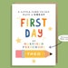 Personalised First Day of School Card: Nursery, Reception, Preschool or ...