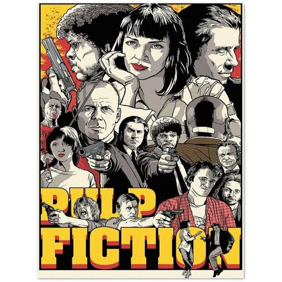 ポスター 90s VINTAGE PULP FICTION ORIGINAL POSTER PULP FICTION