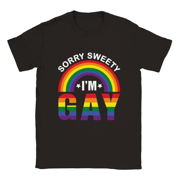 I'm Gay Gay Pride Rainbow Black T Shirt - Main Image