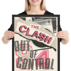 The Clash Out Of Control Poster Wall Art