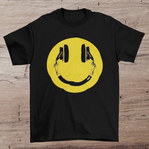 Acid House Smiley Face Old Skool Rave Unisex T Shirt