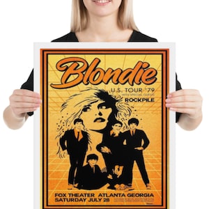 Blondie 1979 US Tour Poster Wall Art