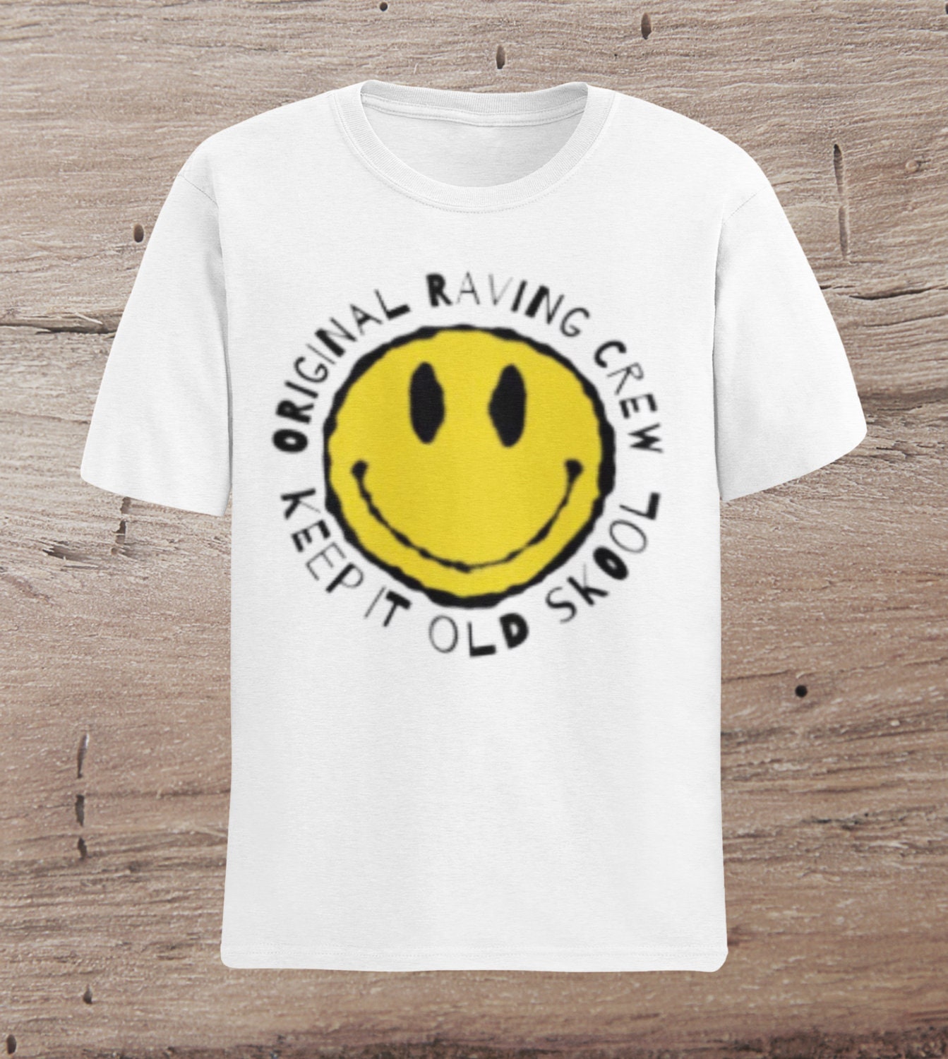 Original Raving Crew Old Skool Rave Classic T Shirt