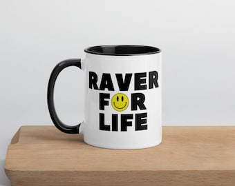 Raver For Life Old Skool Raver Mug 11oz
