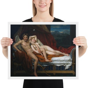 Fine Art Nacktes Paar auf einem Sofa hochglanz bedruckte Wandkunst