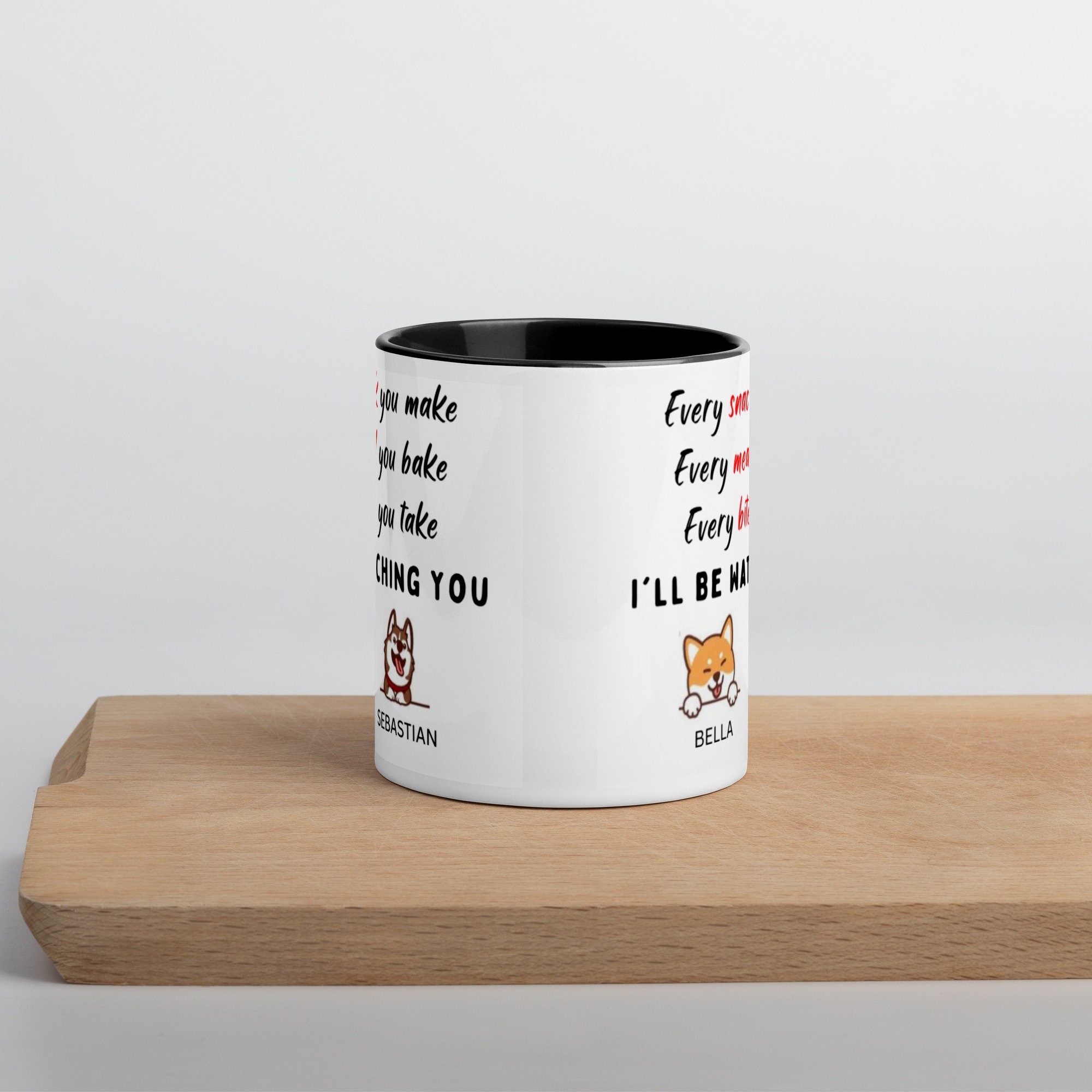 Personalized Penguin Playing Hockey Coffee Mug - 11oz Custom Name Novelty Mug Gift For Hockey Fans - View #4