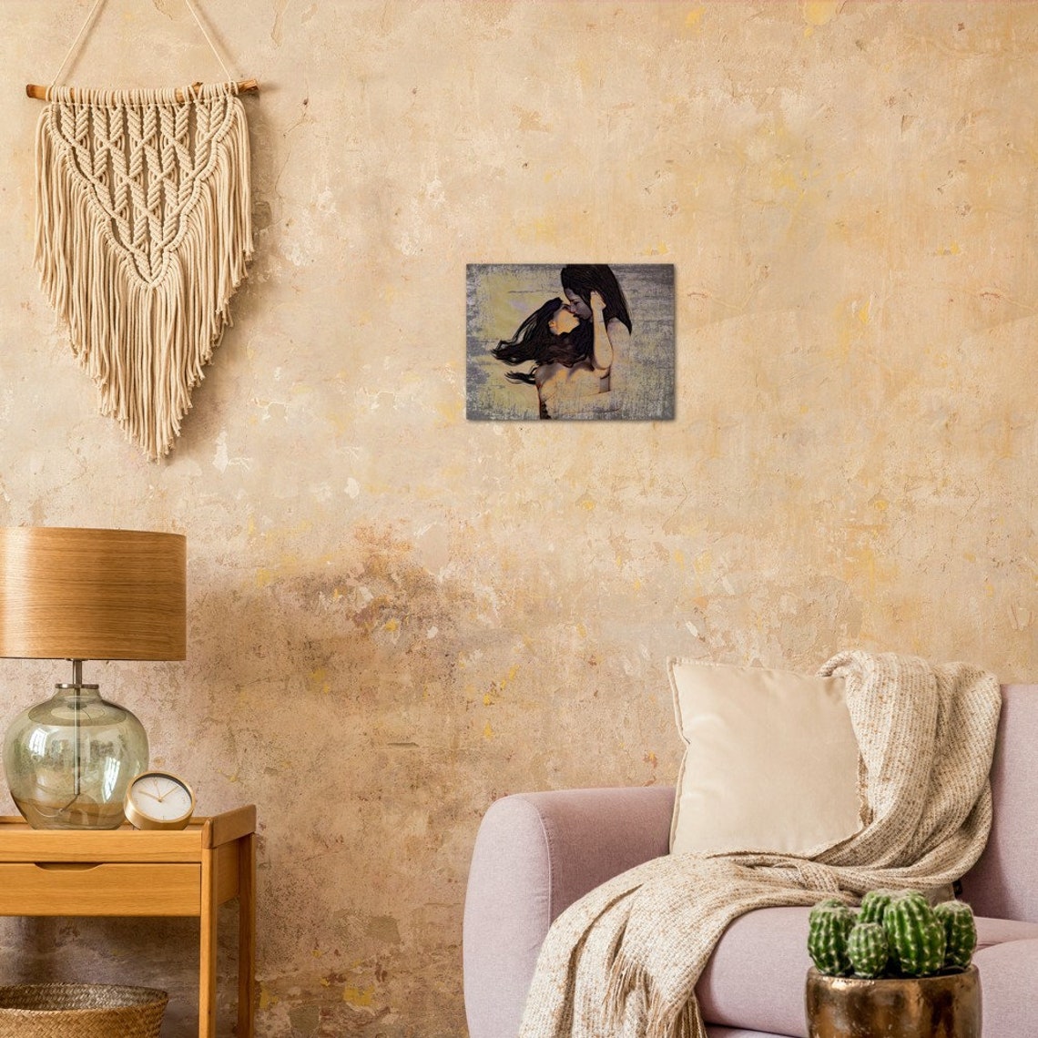 Erotic Lesbian Couple Naked Breast Wall Art Decor - Etsy