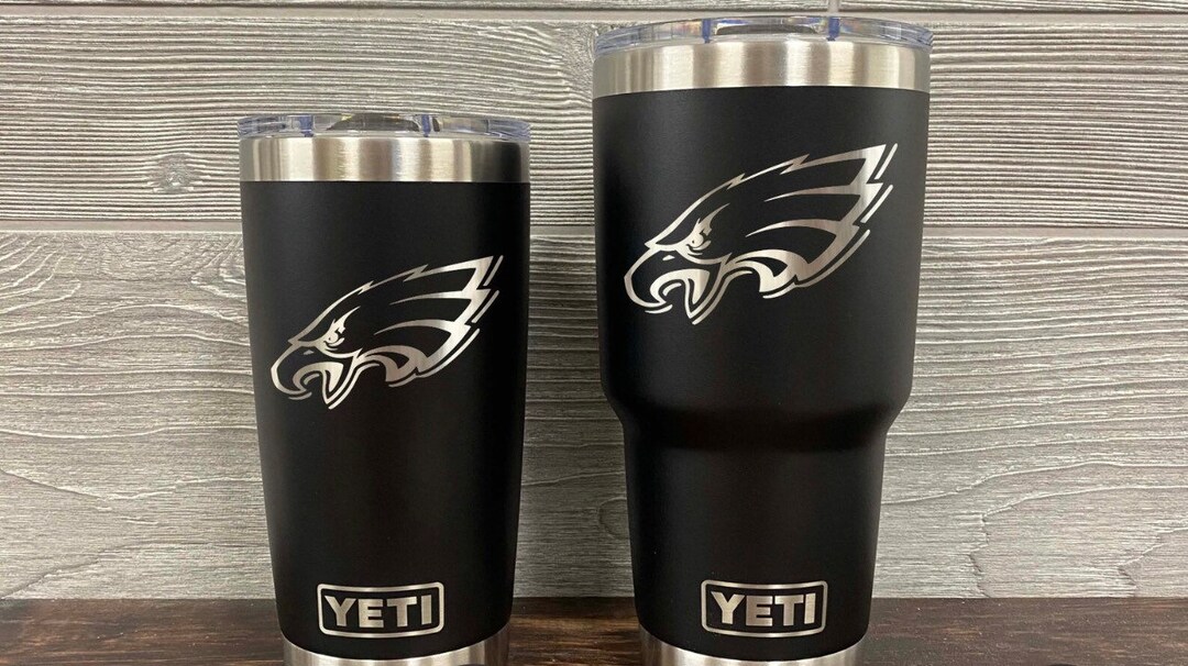 20/30oz Custom Laser Engraved Eagles YETI Etsy