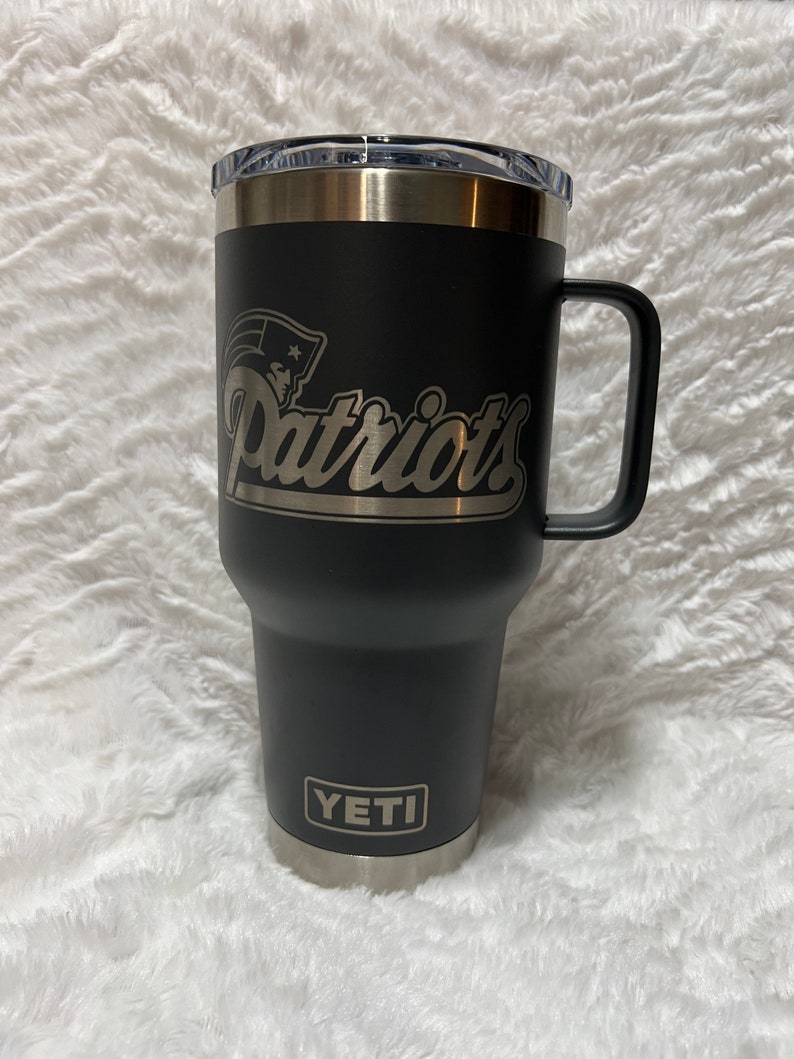 Laser Engraved Yeti Patriots Yeti Cup YETI New England Patriots