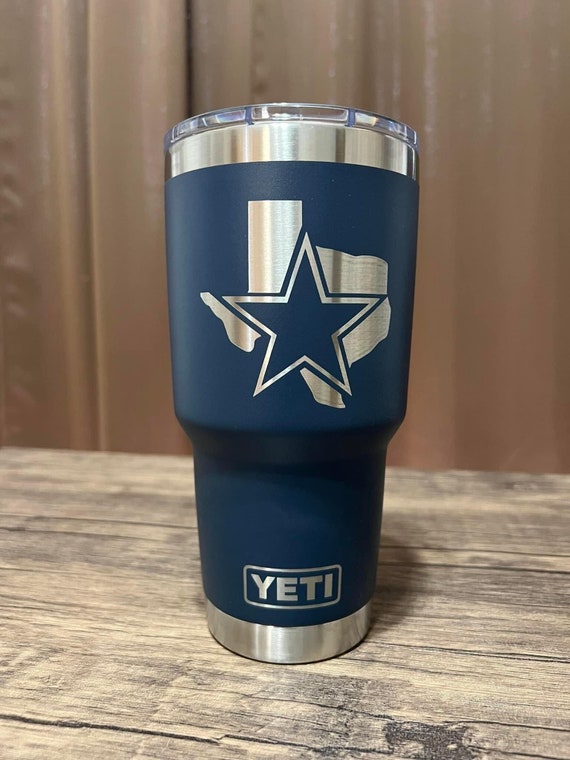 Custom Laser Engraved Dallas Cowboys YETI Etsy
