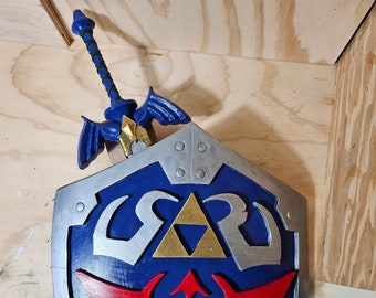 Legend of Zelda Master Sword and Hylian Shield EVA Foam Replicas