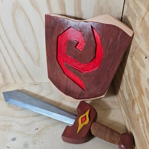 Kokiri Sword and Deku Shield EVA Foam Replicas