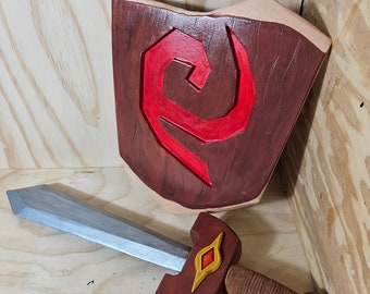 Kokiri Sword and Deku Shield EVA Foam Replicas