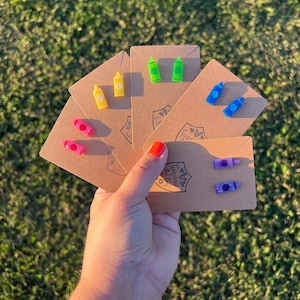 Crayon Stud Earrings - Teacher Earrings - School Earrings - Student Earrings - Art Teacher Earrings - Teacher Gift - Kindergarten Earrings
