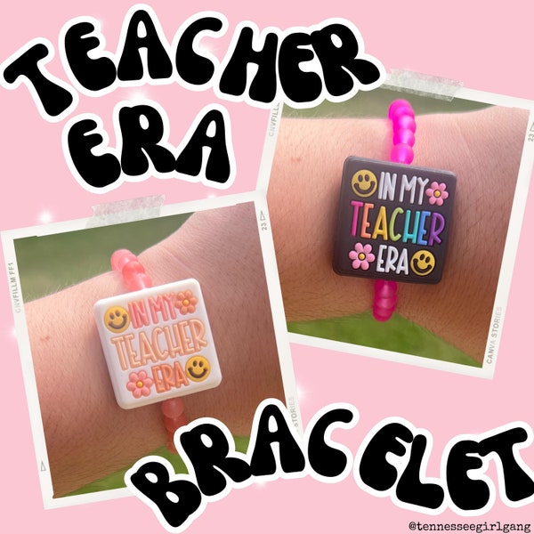 In My Teacher Era Bracelet - Taylor Swift Teacher Bracelet - Teacher Bracelet - Swiftie Teacher - Teacher Gift - Teacher Appreciation