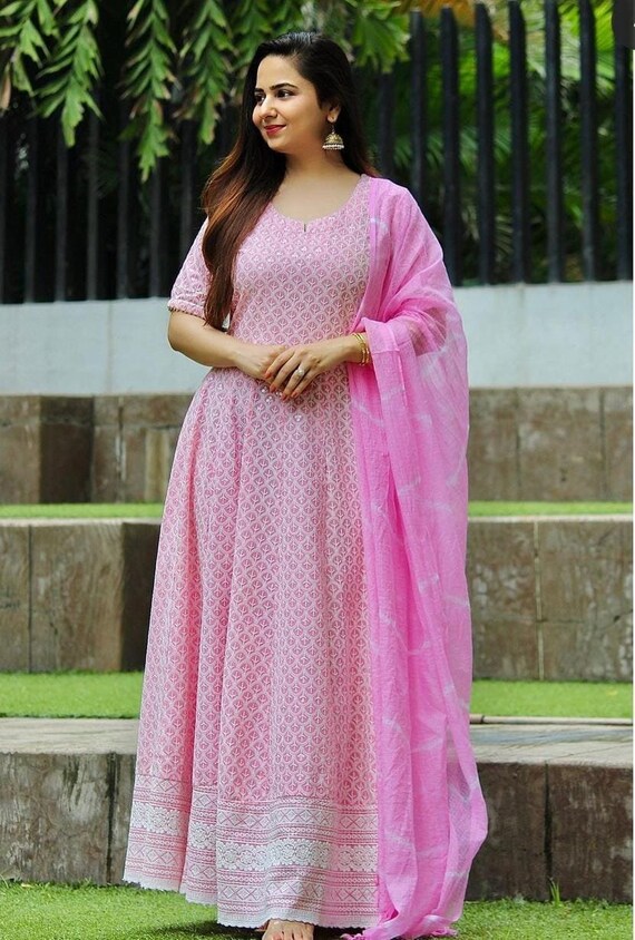 Chicken anarkali best sale kurti