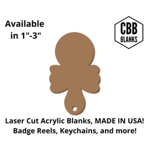 Baby Rattle Clear Acrylic Blank - Badge Reel Charms - Keychain Blanks - Acrylic Round Cutouts - RN Badge - Peds Badge