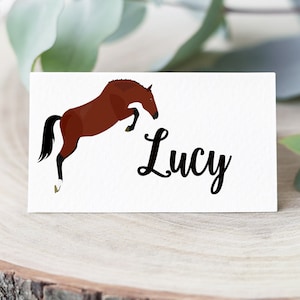 Tarjetas de lugar de boda de caballo/Tarjetas de lugar de boda de granja/Boda temática de granja/Boda de granjeros/Tarjetas de lugar de caballo/Boda de caballo/Tarjetas de tema de campo