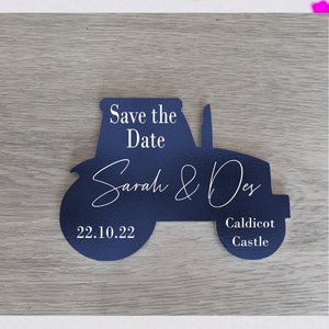 Tractor Save the date magnet/ Farm Save the date/Save the date tractor magnet/Farm wedding save the date/Farm wedding theme/Tractor wedding