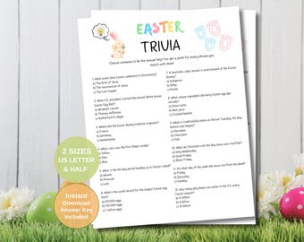 Easter Trivia Game: Fun Holiday Quiz for All Ages (Digital Download)