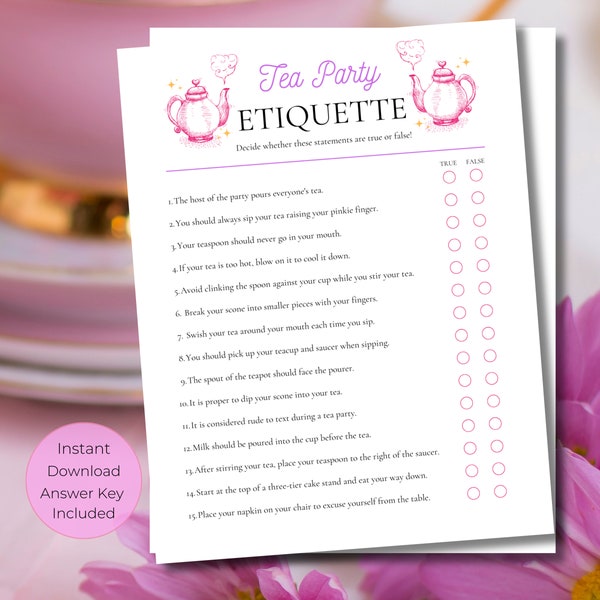 Word Scramble Printable Tea Party Games Tea Party Activities Girls Tea ...