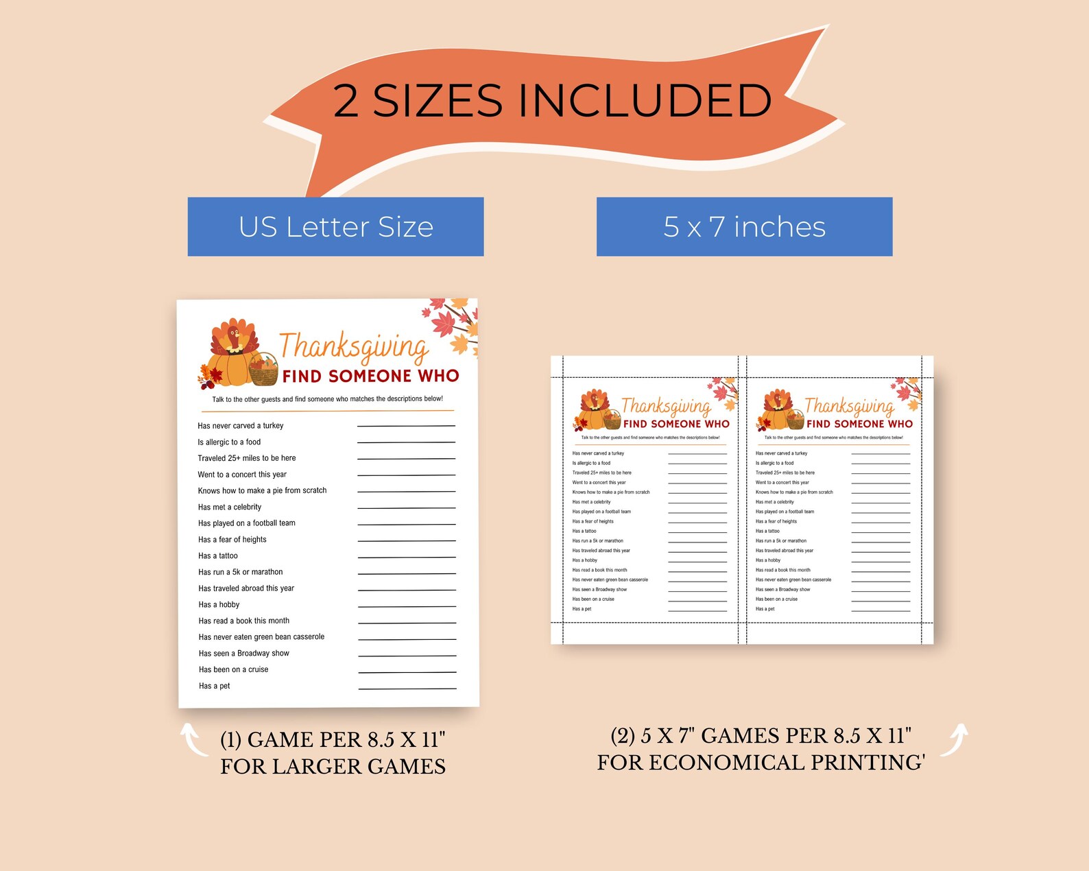 Thanksgiving Find Someone Who, Thanksgiving Game Printable, Family ...