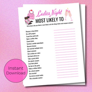 Most Likely To Game | Whos Most Likely To | Ladies Night Games | Girls Night Out Games | Hen Party Games | Virtual Party Games
