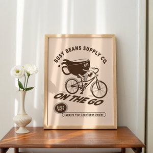 Trendy Coffee Themed Wall Art, Coffee Print, Wall Art, Digital Download, Downloadable Print